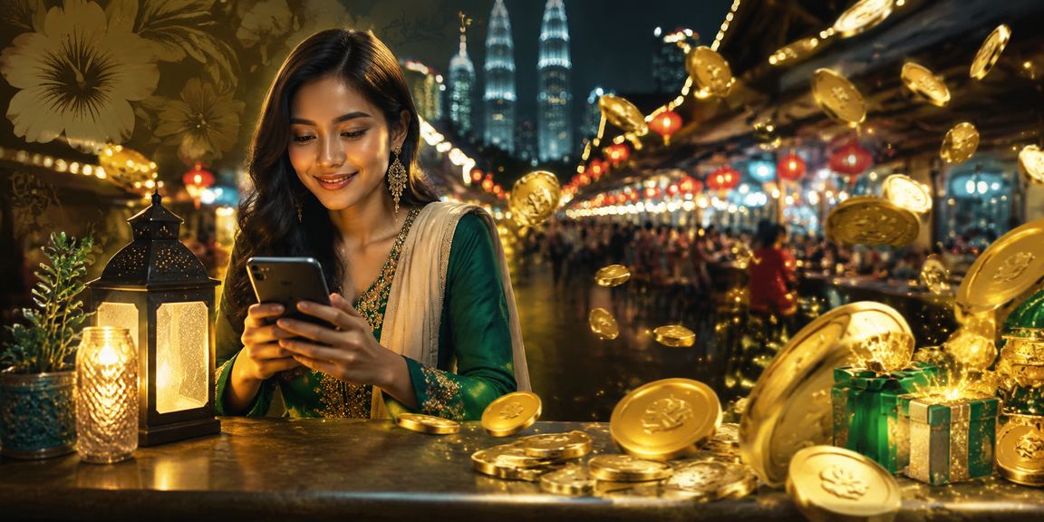 Pengguna Kuala Lumpur mengakses kasino mudah alih semasa perayaan Hari Raya